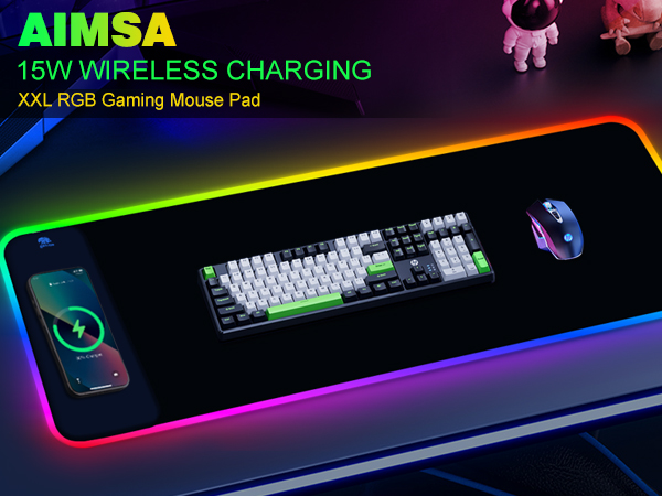 15W wireless charging mouse pad
