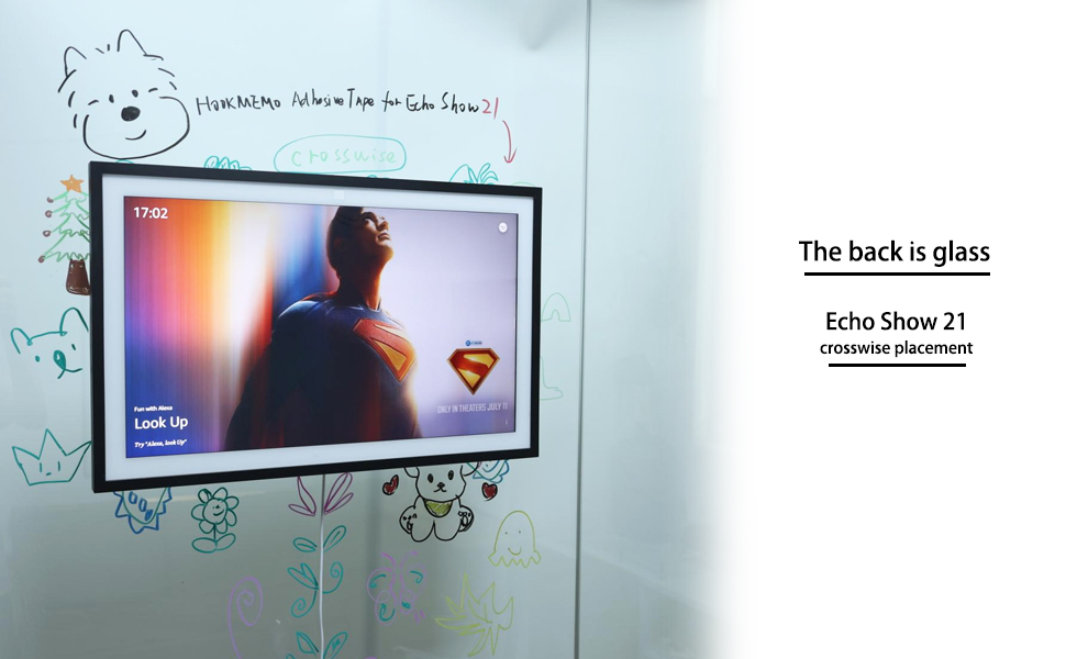 echo show wall adhesive tape for mount ,