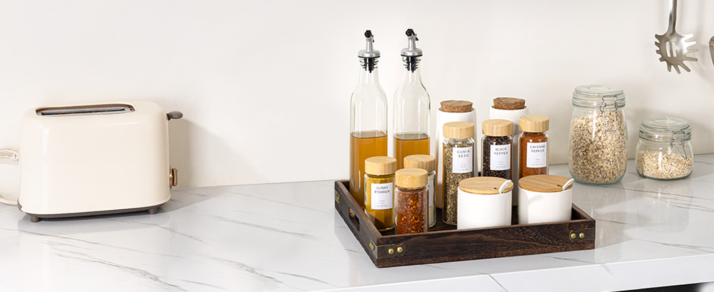 serving tray with handles
