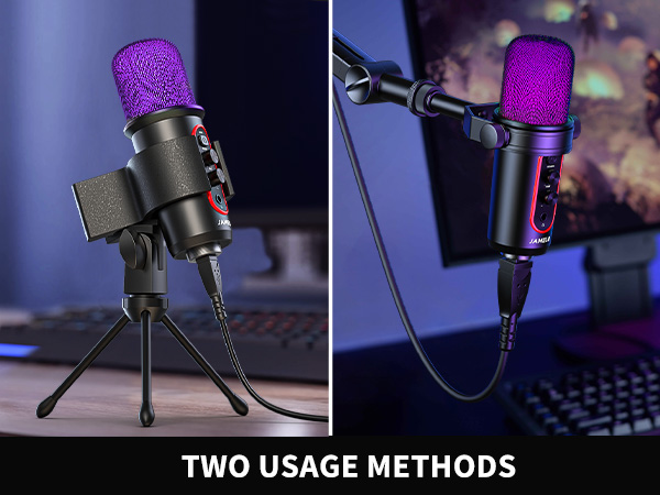 Gaming USB Microphone for Streaming Twitch Podcasts