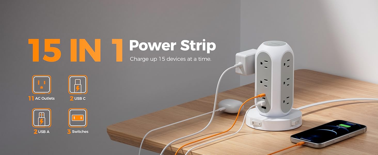 15 in 1 power strip
