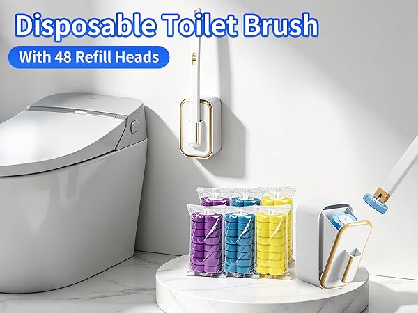 toilet bowl brush and holder