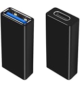 Duttek USB C Female to USB A Female Adapter 5Gbps Data Power, Type-C to Type-A Converter OTG Adap...