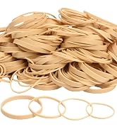 HAIDIBAO-Rubber Bands Assorted Sizes Beige Elastic Bands rubber bands office supplies 227g/0.5lbs...