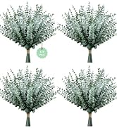 120 Pcs Artificial Eucalyptus Stems Bulk,Fake Plants Eucalyptus Leaves | Real Touch Flowers Faux ...