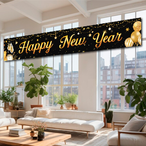 happy new year yard sign