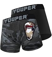 Youper 2 Pack Youth Brief with Soft Protective Athletic Cup, Youth Compression Underwear for Base...