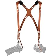 Camera Accessories Slim Dual Harness Two Cameras - Shoulder Leather Strap