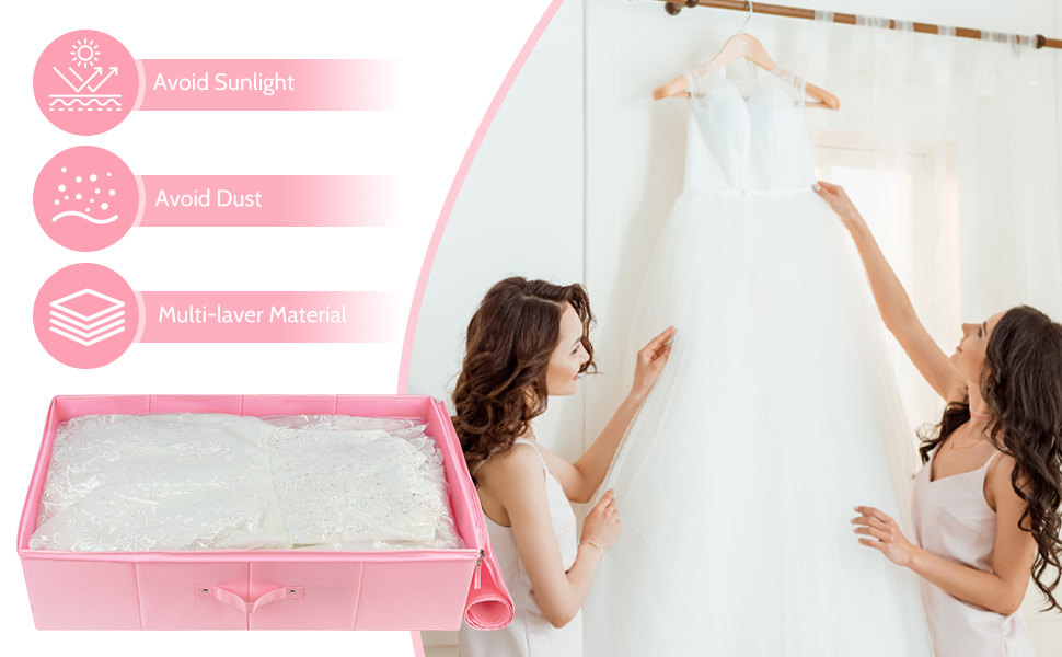 wedding dress storage boxes