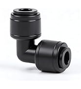 Copadri Quick Connect 1/4" Drip Irrigation Elbow Fitting: 32 Pieces Push to Fit Drip Line 90 Degr...