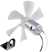 PlusRoc RV Vent Fan Replacement 6 inches RV Exhaust Bathroom Ventilation Roof Ceiling Fan 12V D-S...