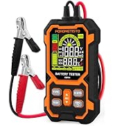 Plug and Play 50-1999 CCA Auto Battery Voltage Tester,POROMETISTO 12V 24V Car Battery Tester,CBT0...