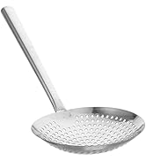MAGICLULU Stainless Steel Spide-r Strainer Skimmer Ladle with Long Handle Asian Strainer Ladle Wi...