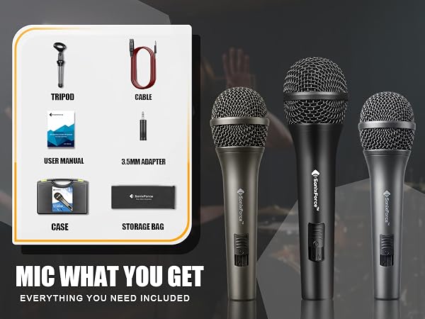 corded microphone 1/4 microphone singing microphone