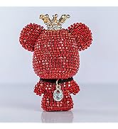 Cute Car Accessories, Bling Crystal Bear Car Air Freshener With Vent Clip,Rhinestone Aesthetic Ca...