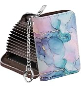 Mayski Credit Card Holder, Zipper Credit Card Wallet for Women, Small Accordion Card Cases Holder...