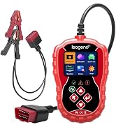 leagend 2-in-1 OBDII Scanner and Battery Tester - Dual-System Diagnostic Tool with 249+ ECU Param...