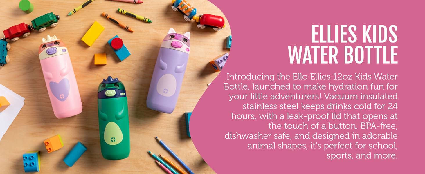 ello ellies kids water bottle
