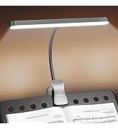 Glocusent 57 LED Super Bright Music Stand Light, Eye Caring Clip-on Piano Light, 3 Color & 5 Brig...