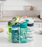 lazy susan turntable organizer for kitchen spice rack