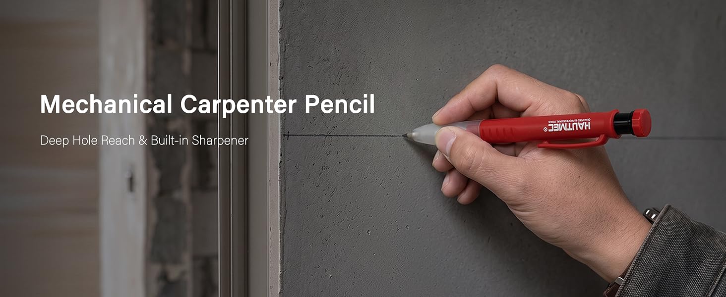 Marking a precise line on concrete wall