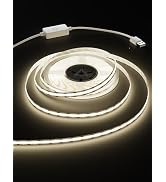 MIWISE LED Strip Lights,Super Bright 5V USB COB Tape Light 6.56ft/2m 4000K Natural White with Tou...