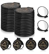 Windspeed 36Pcs Folding Black Compact Mirror Pack 2.4 in Black Mini Pocket Mirror for Purse, Pock...