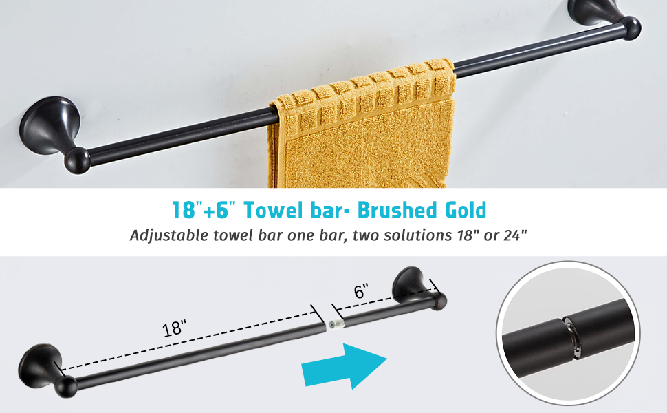 adjustable towel bar