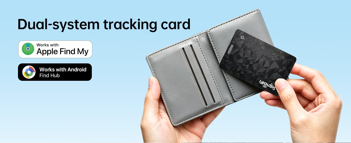 Dual-system tracking card
