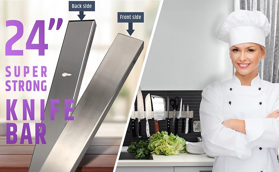 24 inch magnetic knife holder