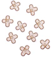 U-Sky Sew or Iron on Patches, 9pcs Small Band Aid Iron Patches for Clothing, Embroidery Iron-on P...
