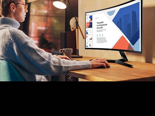 Samsung Essential S3 S36GD FHD 100Hz Curved Monitor
