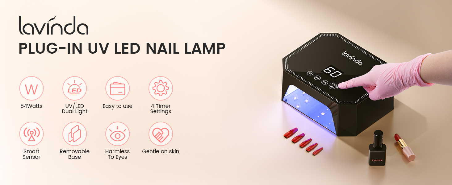 plug-in uv nail lamp uv light for gel nails
