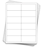 60 Professional Labels for 2 oz or 60 ml Bottles, 4 x 1.75 inches (White Waterproof Vinyl (Inkjet))