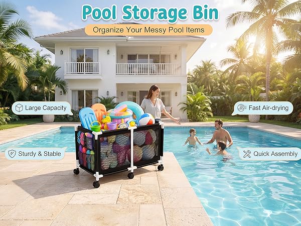 Pool Storage Bin