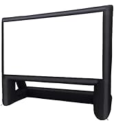 XHYCPY 16' Inflatable Outdoor Projector Movie Screen - Package with Rope, Blower + Tent Stakes - ...