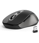 Wireless Ergonomic Computer Mouse for Laptop PC Chromebook Desktop | Silent Cordless Mice with US...