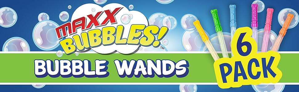 6 pack 4oz bubble wands maxx bubbles share bubbles parties play dates summer fun bubbles