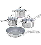 Chantal Induction 21 Steel 7-Piece Ceramic Coated Nonstick Cookware Set