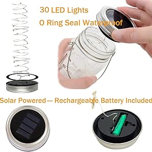 Aikeve Solar Jar Lights
