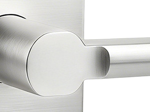nickel passage door handle