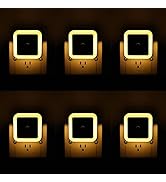KINUR 6 Pack Night Light,Warm White LED Night Lights Plug into Wall with Dusk to Dawn sensors, Pl...