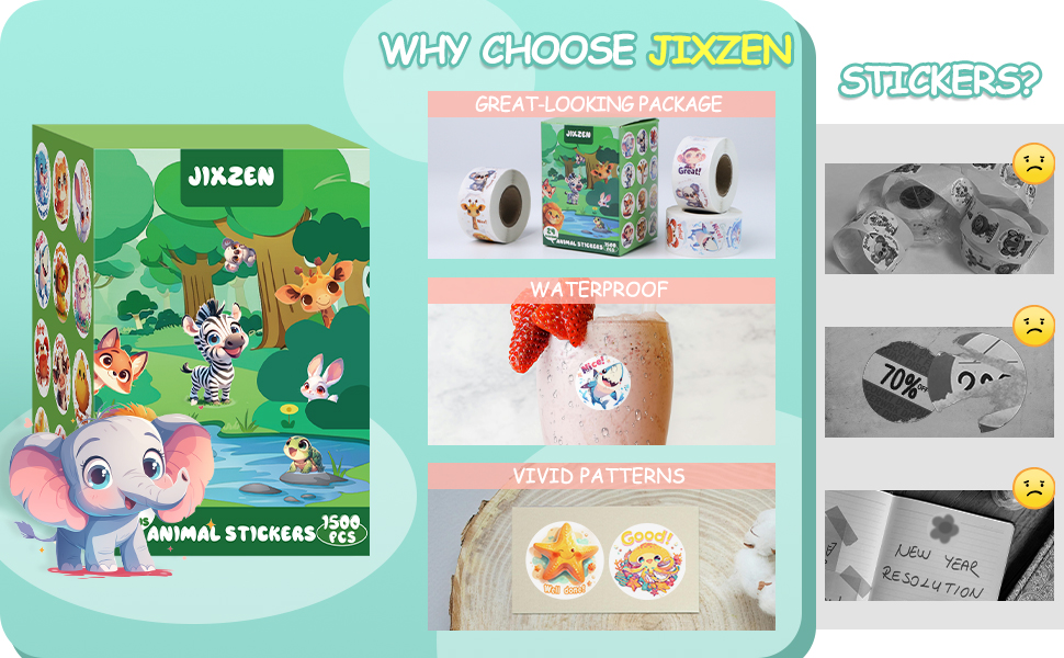 JIXZEN Vivid Stickers