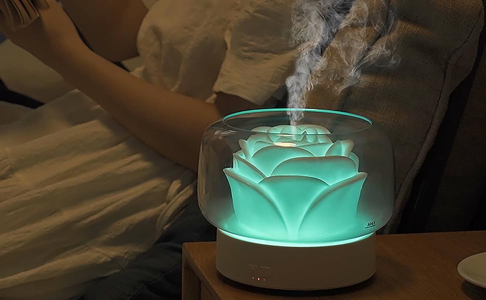 Diffusers for Essential Oils Large Room, SEVEYEE 500mL Oil Diffuser Cute Humidifiers for Bedroom