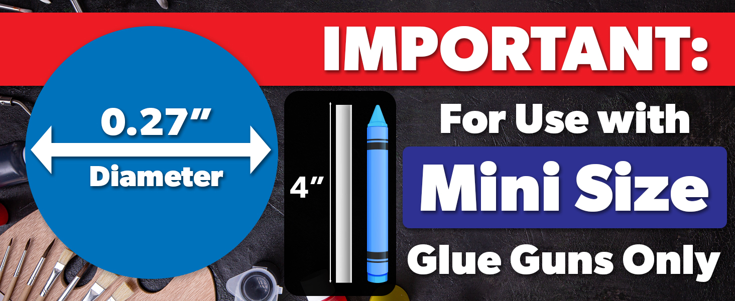 fabric gluegun crafts clear mini classroom 4 hot skinny temp stick oval inch small gluesticks craft