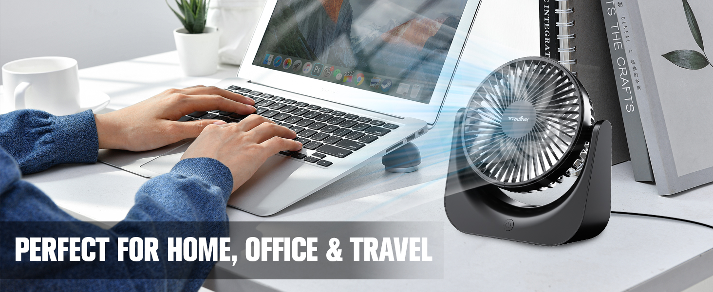 TRILINK USB Desk Fan