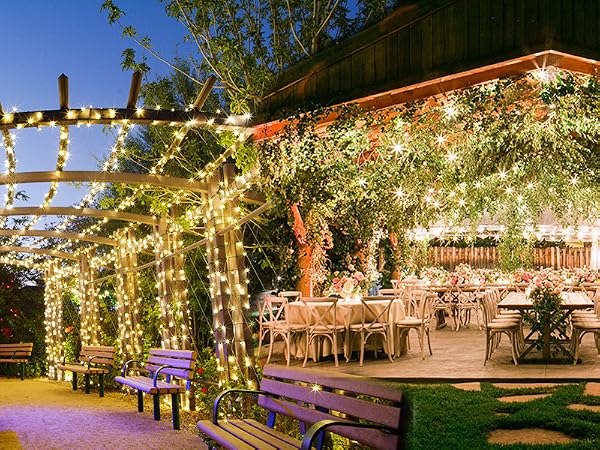 The waterproof led string lights plug in are perfect both for wedding and party decorations.