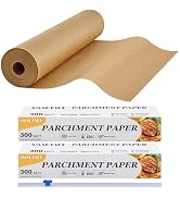SMARTAKE Parchment Paper Roll for Baking, 2-Pack of 15 in x 242 ft, 600 sq.ft, Non-Stick Baking P...