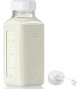 Syntic 1 Pack 16 Oz Glass Milk Storage Bottle with Airtight Lid & Pour Spouts, Milk Storage Conta...