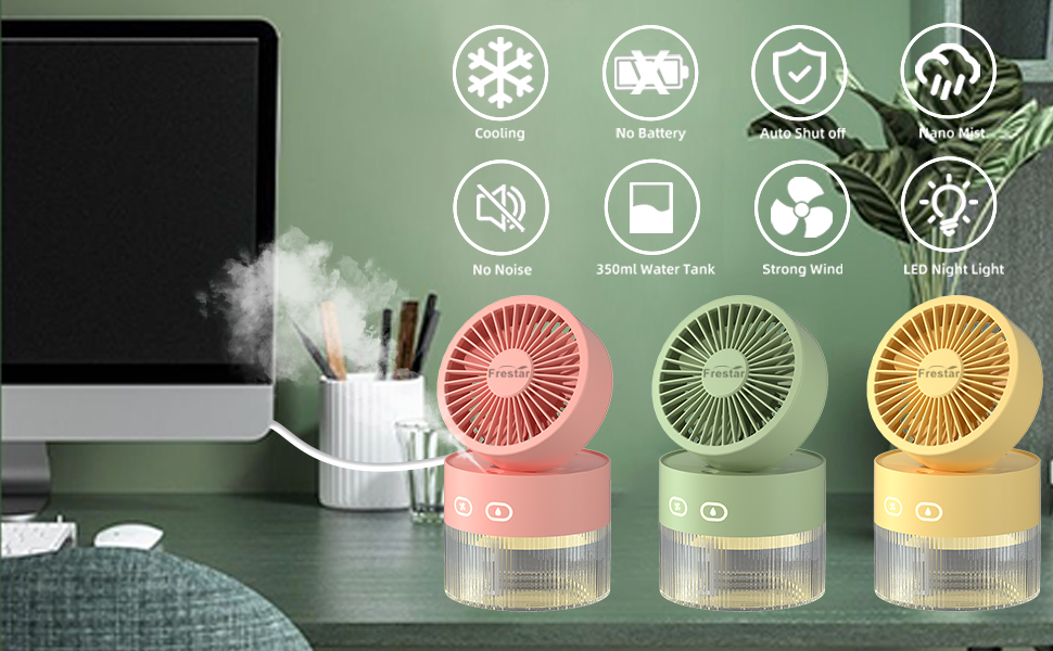 personal fan and humidifier, air humidifier, cool mist humidifier, humidifier and fan